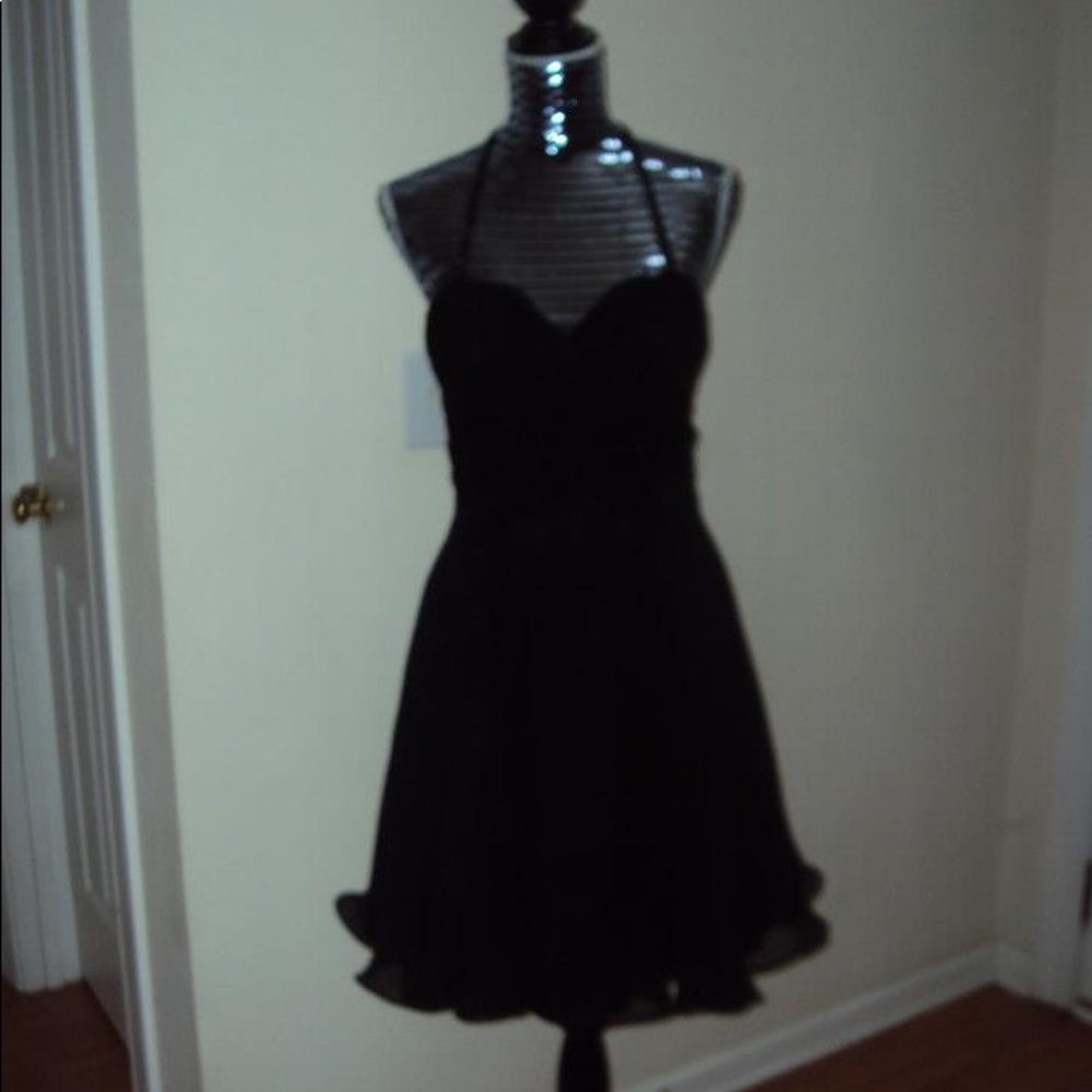 Black cocktail dress.
